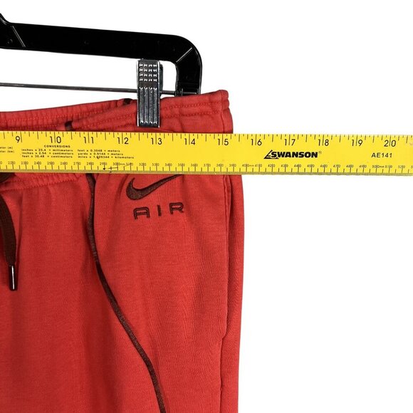 Nike Air Womens M Crimson Tracksuit Cropped Hoodie Joggers Athletic Lounge Set - Picture 8 of 16